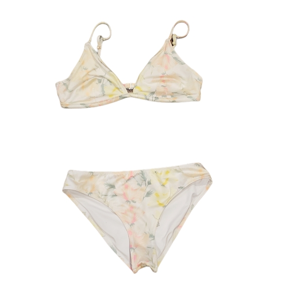 PINK Victoria's Secret Shine Floral Bikini sz S/M - Picture 5 of 14